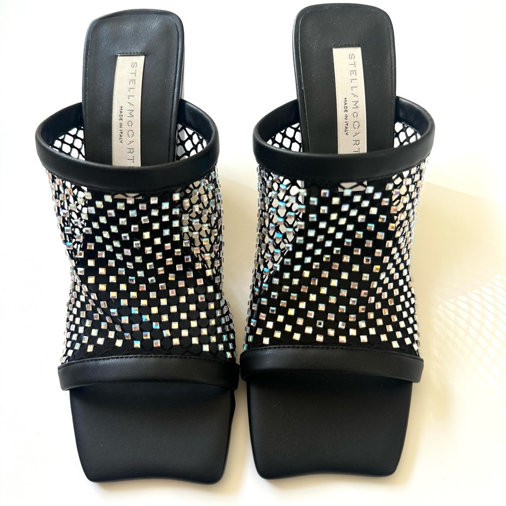 Stella McCartney Cowboy Embellished Mesh Mules EU36/US Size 6